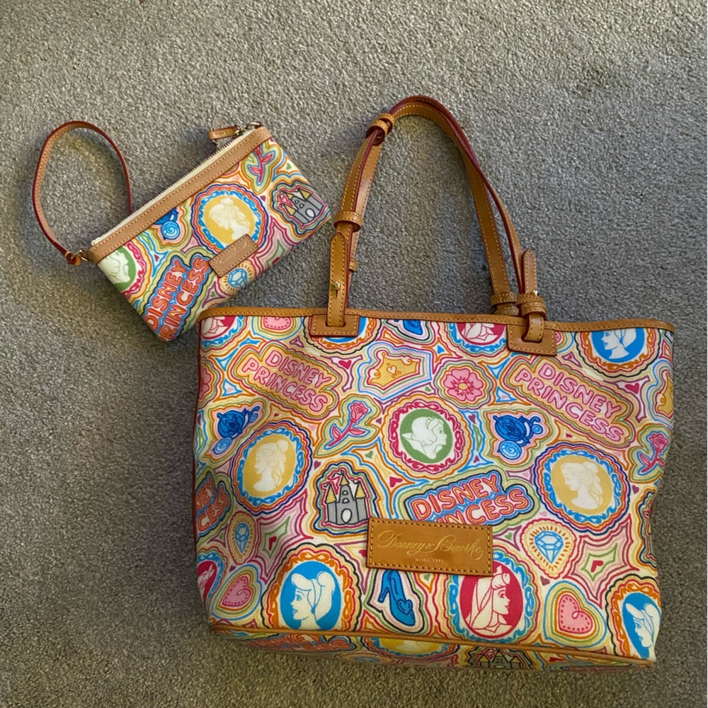 Dooney and Burke Disney Park purse and wristlet